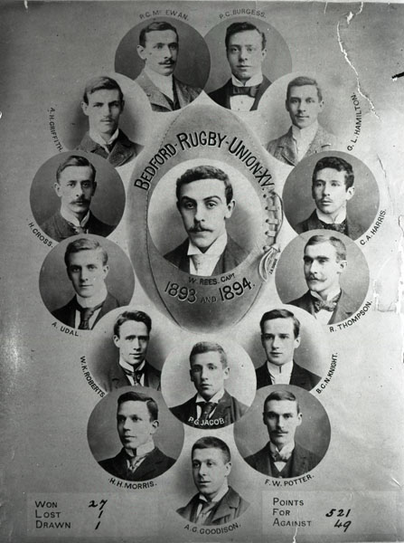 Bedford RUFC team 1893 – 1894